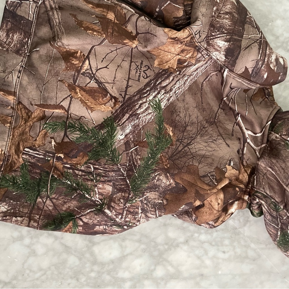 Under Armour Kids Camo Hoodie - Brown and Orange size YS - Picture 4 of 4